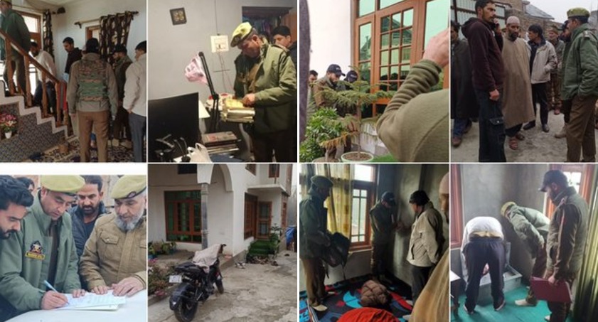 'Police conducts raids in Batamaloo, HMT areas of Srinagar'